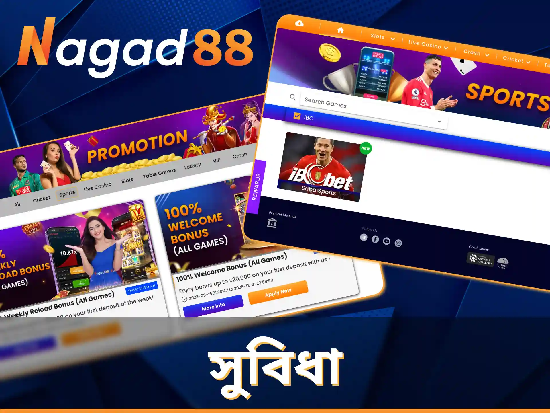 Nagad88 বাংলাদেশের ব্যবহারকারীদের জন্য সেরা শর্তাবলী প্রদান করে।